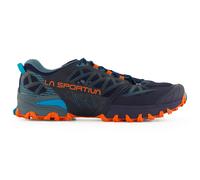 La Sportiva - Bushido III Wide - Trailrunningschuhe, Gr. 46, deep sea /rot (DeepSea/CherryTomato)
