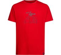 Cinquecento T-Shirt Klettershirt Herren-Mountain Red-2XL