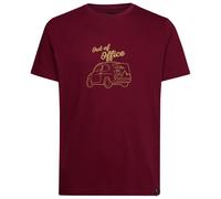 La Sportiva T-Shirt Cinquecento - Baumwolle, Kurzarm, Herren, Rot, Größe L