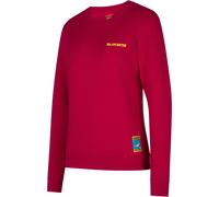 La Sportiva Climbing on the Moon Damen Pullover rot Größe XS Bouldern | Sportklettern | Lifestyle Atmungsaktiv