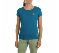 La Sportiva Climbing on The Moon T-shirt Women turchese/giallo (640108) XL