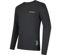 La Sportiva Climbing on The Moon Sweatshirt Men carbon/giallo (G00Y08) XL