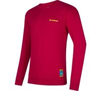 La Sportiva Climbing on The Moon Sweatshirt Men fucsia/giallo (P10Y08) M