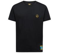 La Sportiva Climbing On The Moon Kurzarm-t-shirt S Nero / Giallo