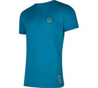 La Sportiva Climbing On The Moon Kurzarm-t-shirt L Turchese / Giallo