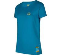 La Sportiva Climbing on the Moon Damen T-Shirt capriblau - L