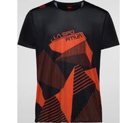 La Sportiva Comp T-Shirt, L, black/cherry tomato