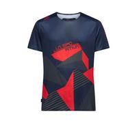 Comp T-Shirt M, Climbing T-Shirt - La Sportiva B46R24-Night Sky/Mountain Red XL