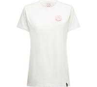 La Sportiva - Women's Circle Logo T-Shirt - T-Shirt, Gr. S, weiß (Chalk/Azalea)