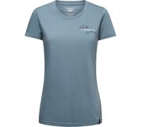 La Sportiva Damen Climb Flower T-Shirt (Größe XL, blau)