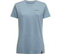 La Sportiva - Women's Climbing Days - T-Shirt, Gr. L, grau/türkis (Limestone/NightSky)