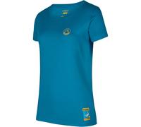 La Sportiva Climbing On The Moon Kurzarm-t-shirt M Turchese / Giallo