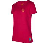 La Sportiva - Women's Climbing On The Moon - T-Shirt, Gr. XS, rot (Fucsia/Giallo)