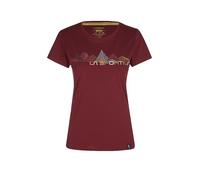 LA SPORTIVA Damen Klettershirt Peaks dunkelrot | XL