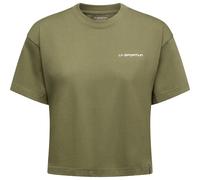 La Sportiva Women's Redgarden Crop T-Shirt Cypress/Chalk S