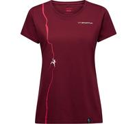 La Sportiva - Women's Route - T-Shirt, Gr. XS, rot (Redwood/Azalea)