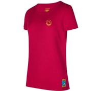 La Sportiva T-Shirt Climbing on the Moon Damen Fuchsia/Gelb Größe L