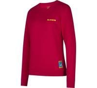 LA SPORTIVA Damen Sweatshirt Climbing on the Moon Sweatshirt W (G14) L Fucsia/Giallo