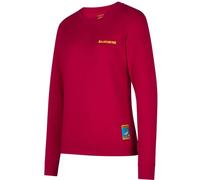 LA SPORTIVA Damen Sweatshirt Climbing on the Moon Sweatshirt W (G14) XL Fucsia/Giallo