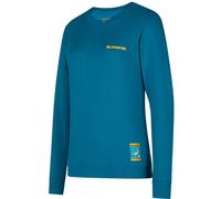 La Sportiva Climbing On The Moon Sweatshirt Women Turchese/Giallo (XL)