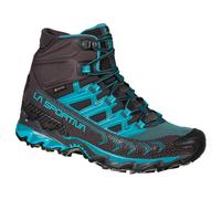LA SPORTIVA Damen-Trekkingstiefel ULTRA RAPTOR II MID LEATHER W's GTX carbon/topaz - blau/schwarz Größe EU: 38