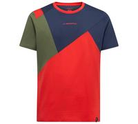La Sportiva Dude T-Shirt, S, mountain red/night sky