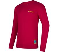 La Sportiva Climbing On The Moon Sweatshirt M Fucsia / Giallo