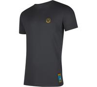 La Sportiva Climbing on the Moon T-Shirt, M, carbon/giallo