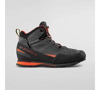 La Sportiva Wanderschuhe Boulder X Mid GTX (Zustieg, wasserdicht) carbongrau/flame Herren, Größe Euro (US) 43,5