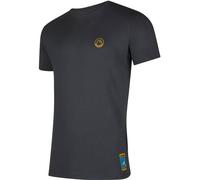 La Sportiva Climbing On The Moon Kurzarm-t-shirt M Carbon / Giallo