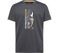 Solution T-Shirt M, Climbing T-Shirt - La Sportiva 900100 Carbon/Yellow S