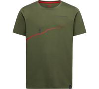 La Sportiva - Trail T-Shirt - T-Shirt, Gr. XL, oliv (Cypress/MountainRed)