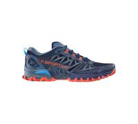 La Sportiva - Herren Traillaufschuhe - Bushido III - Bushido III Deep Sea/Cherry Tomato für Herren - Größe 41,5 - Blau Blau 41.5