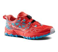 La Sportiva Bushido II Kinder Trailrunningschuhe rot/blau - 35