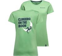 La Sportiva - Kletter-T-Shirt aus Bio-Baumwolle - Moon Rock T-Shirt W Aspen Green für Damen aus Baumwolle - Größe S - Grün Grün S