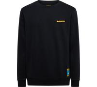 La Sportiva Men's Climbing On The Moon Sweatshirt Nero/Giallo XL