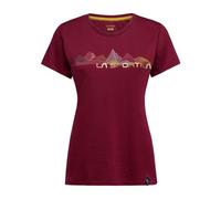 La Sportiva - Women's Peaks - T-Shirt, Gr. M, rot (Redwood)