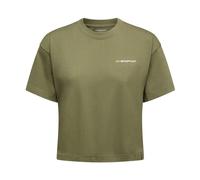 La Sportiva Redgarden Crop T-shirt Women cypress/chalk (E47W04) S