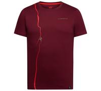 La Sportiva - Route - T-Shirt, Gr. M, rot (Redwood/MountainRed)
