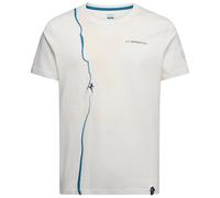 Route T-Shirt M, Climbing T-Shirt - La Sportiva W04B07-Chalk/Lake S