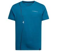 La Sportiva Herren Route T-Shirt (Größe XXL, blau)