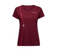 La Sportiva - Women's Route - T-Shirt, Gr. M, rot (Redwood/Azalea)