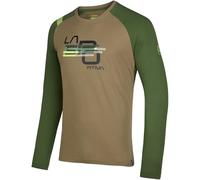 La Sportiva S.p.A. Stripe Cube Long Sleeve Men Größe M Turtle/Forest