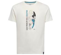 La Sportiva - Solution - T-Shirt, Gr. L, weiß/grau (Chalk/Lake)