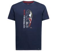 La Sportiva - Solution - T-Shirt, Gr. S, blau (NightSky/MountainRed)