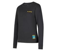 La Sportiva Climbing on the Moon Sweatshirt Women Carbon/Giallo (M)