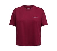 La Sportiva Trilogy Crop T-shirt Women redwood/limestone (R25B53) 2XL