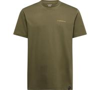 La Sportiva Herren T-Shirt Trilogy – 100 % Bio-Baumwolle – Oliv Größe M