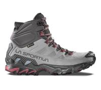 La Sportiva Trail-Laufschuhe Ultra Raptor II Mid Leather GTX (Nubukleder, wasserdicht) grau/schwarz Damen, Größe Euro (US) 38,5