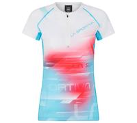 La Sportiva - Veloce W Malibu Blue White - M - Trail T-Shirt Blanc M